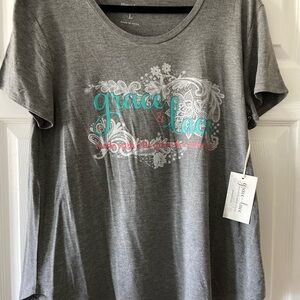 Grace & Lace Gray Women's Top